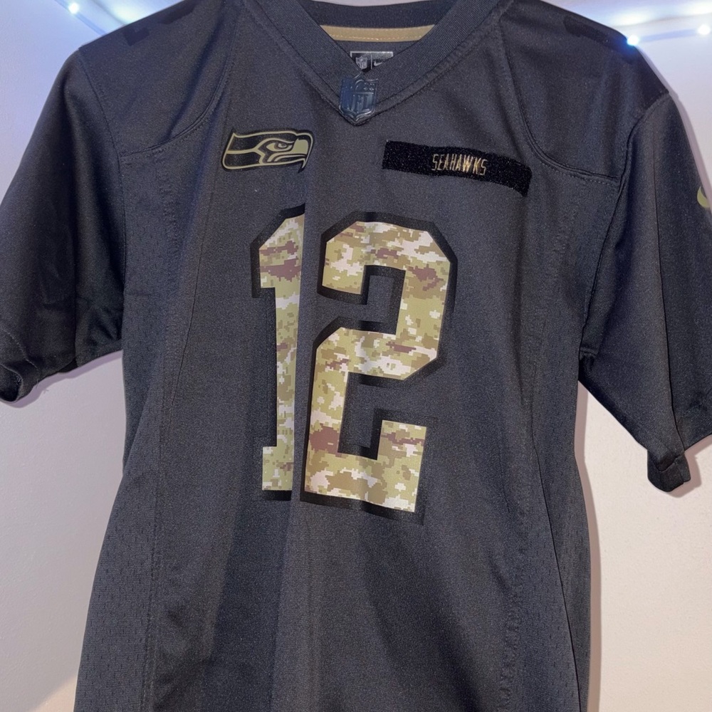 NFL Black and Camouflage Men's Jersey